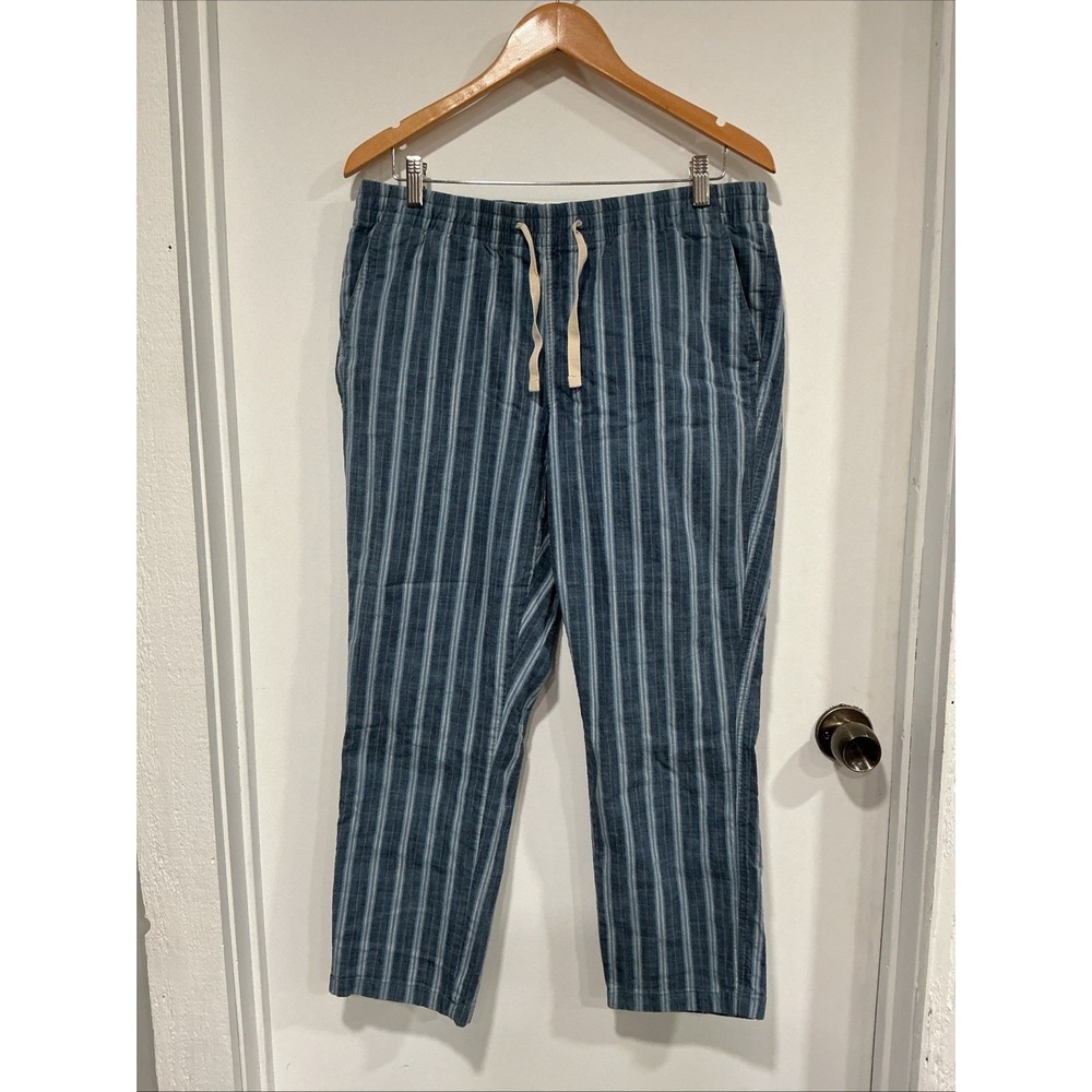 L.L. Bean Lakewashed Pull-on Chinos, Blue, Stretch, 14, Coastal, Lagenlook